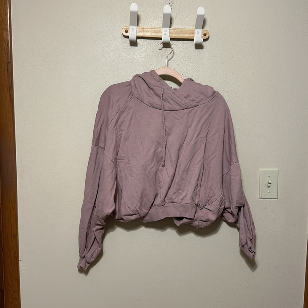 YFB YOUNG FABULOUS and BROKE Soft Fleece Dolman Sleeve Mauve Hoodie
